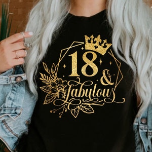 18 und fabelhafte SVG, 18. Geburtstag, 18 fabelhafte geschnitten Datei, 18. Geburtstag Geschenk svg, 18 und fabelhafte gold svg