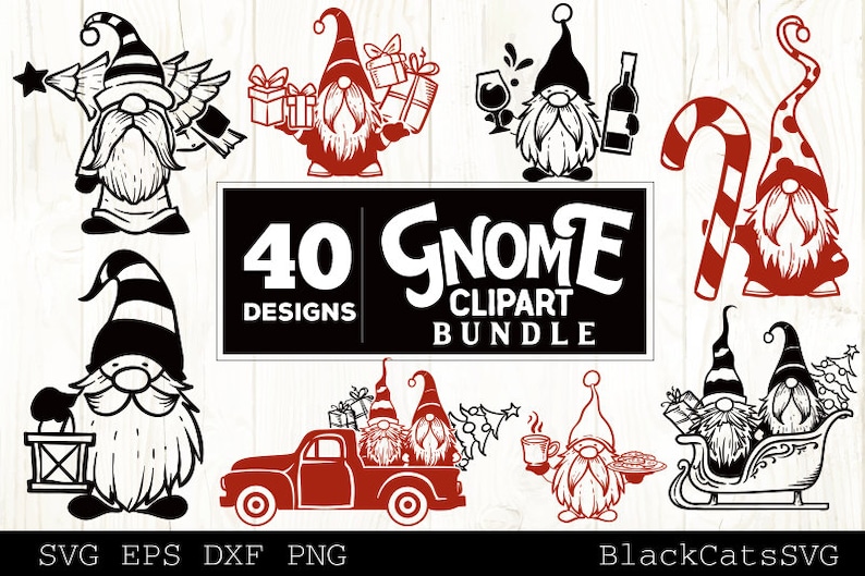 Download Christmas Gnomes SVG bundle Gnome clipart SVG 40 designs ...