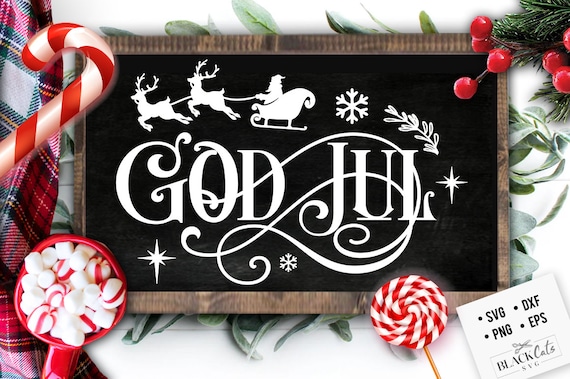 God Jul Svg, Scandinavian Christmas Svg, God Jul Christmas God Jul Svg, Scandinavian Christmas Svg, God Jul Christmas