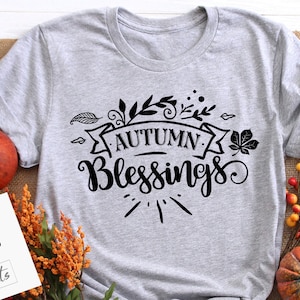 Autumn blessings svg, Thanksgiving svg, Autumn svg, Fall svg, autumn svg design, Gratitude svg,