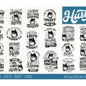 Husky Bundle SVG 20 designs, Husky dog svg, I love my Husky svg, Husky dog svg, Husky lover bundle svg, Dog bundle svg