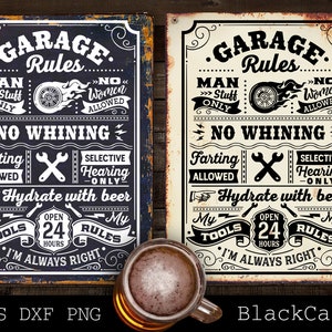 Garage Regeln svg, Garage Regeln Poster svg, Garage svg, Dads Garage svg, Werkzeuge svg, Vatertagsgeschenk svg