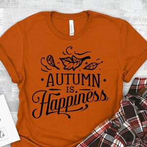 Autumn is happiness svg, Autumn svg, Fall svg, autumn svg design, thanksgiving svg, autumn frame