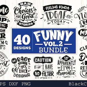 Funny Quotes Bundle 40 Designs vol 2
