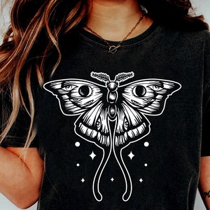 Boho moth SVG, Moth svg, Moon moth svg, Magic moth svg, Magic illustration svg, Witchcraft svg, Boho svg, Boho illustration svg