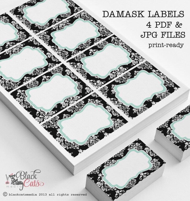 damask-printable-labels-digital-labels-black-and-white-etsy