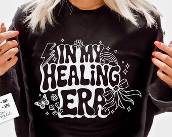 In my healing era SVG, Retro svg, Mental health svg, Healing era svg, Self love svg, Healing svg, Therapy svg, Kindness svg, Recovery svg