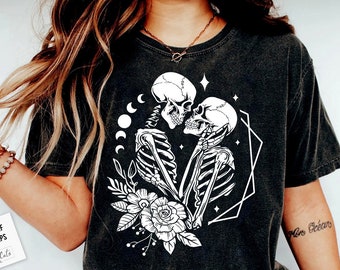 The Lovers SVG, The Lovers, Skeleton lovers svg, Valentine skeletons svg, Skeleton love svg, Skeleton floral svg