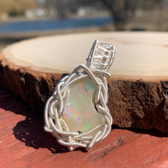 Wire cheap wrapped opal