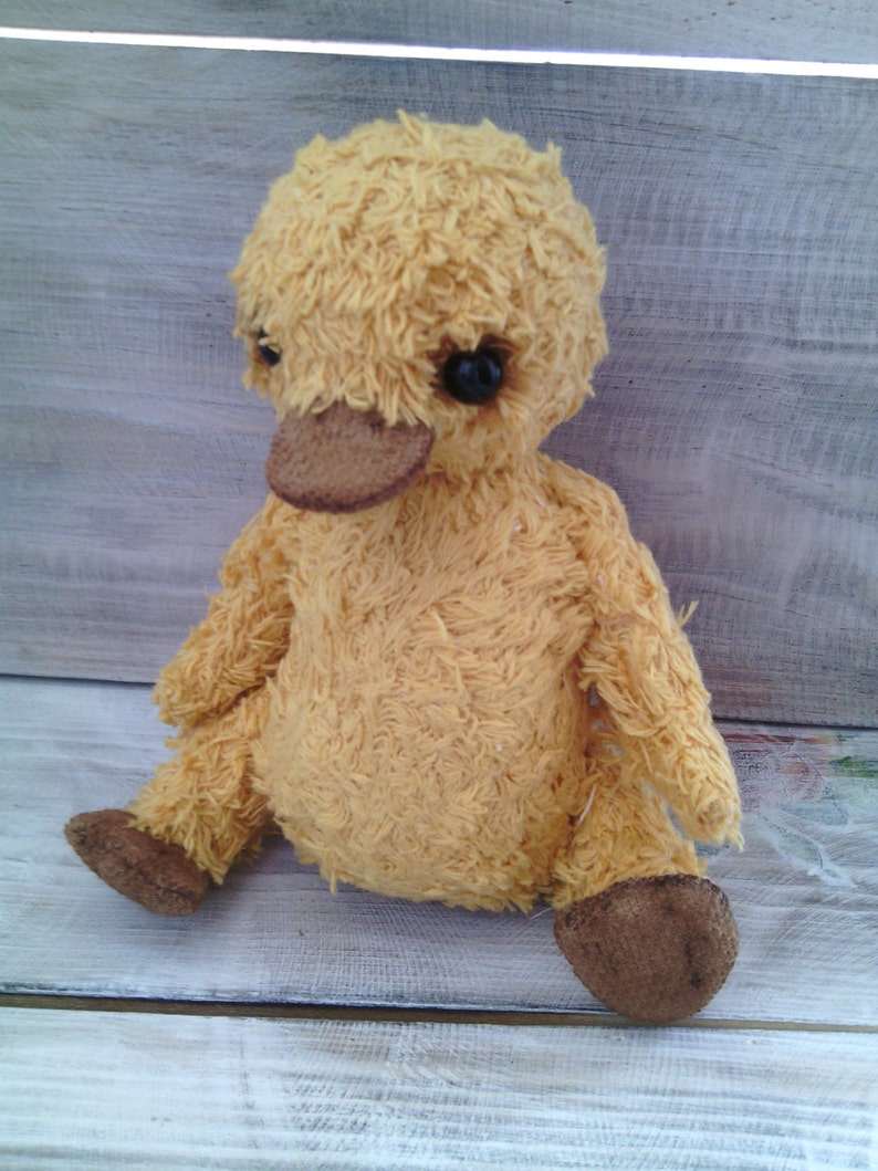 Plushie pattern Duck Teddy pdf pattern Sew animal pattern with text INSTRUCTION!