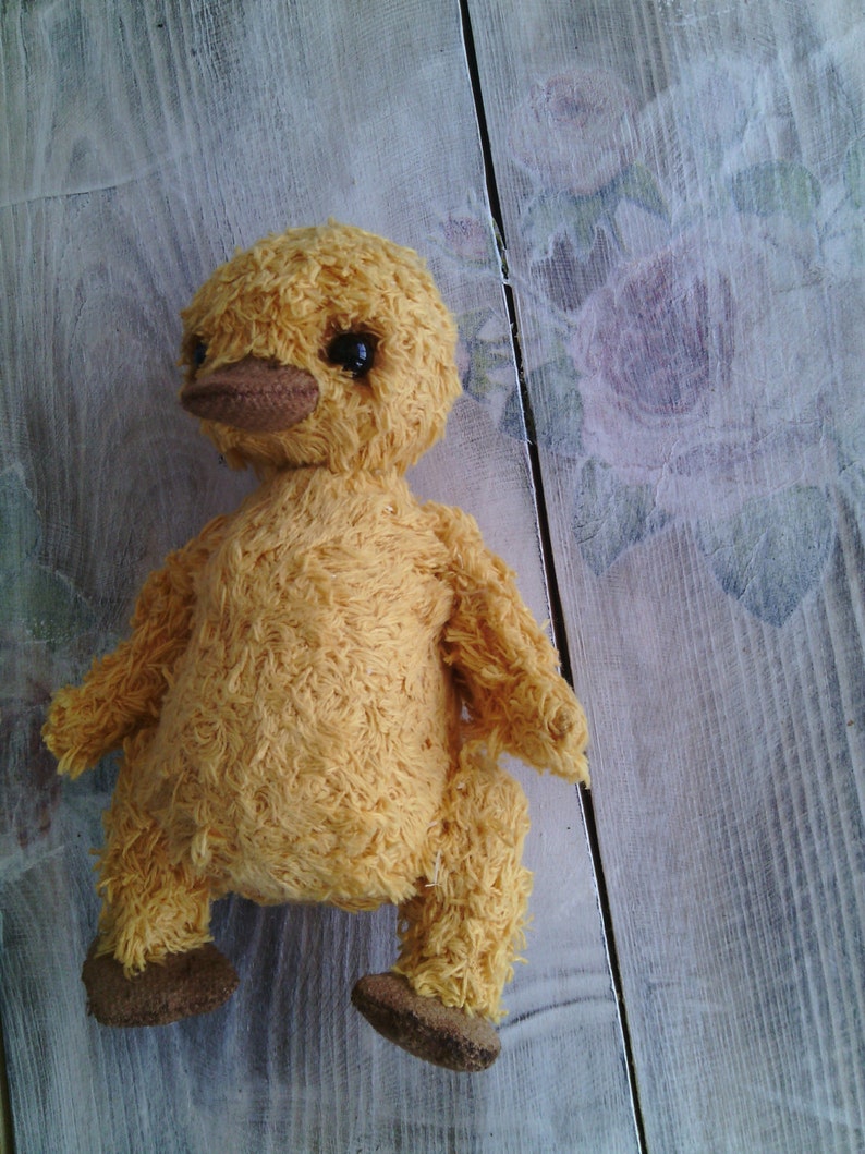 Plushie pattern Duck Teddy pdf pattern Sew animal pattern with text INSTRUCTION!