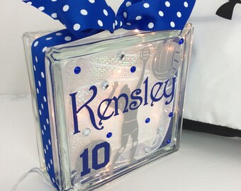 Volleyball GemLights with Player Numbers Personalized | Etsy