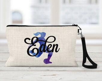 Small Zippered Bag with Girls Soccer Print