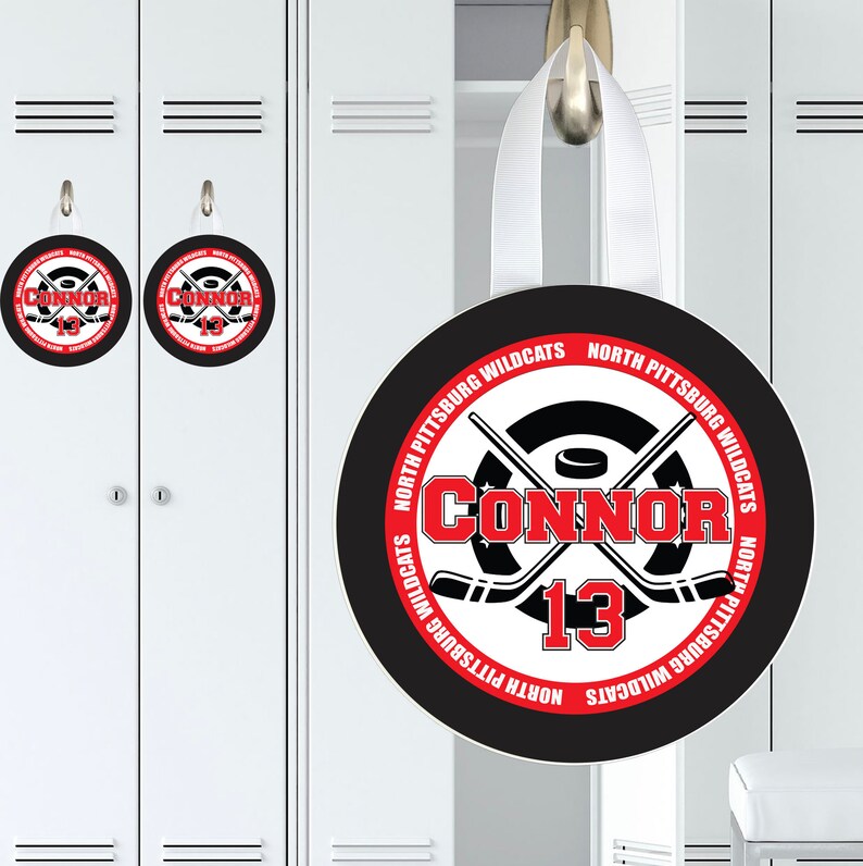 Ice Hockey Locker Door Wall Decoration Personalized Etsy UK