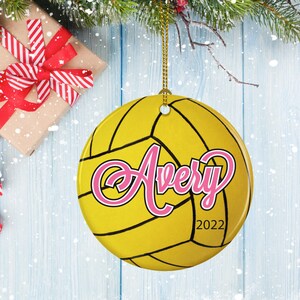 Water Polo Ornament, Porcelain Ornament, Water Polo Gifts
