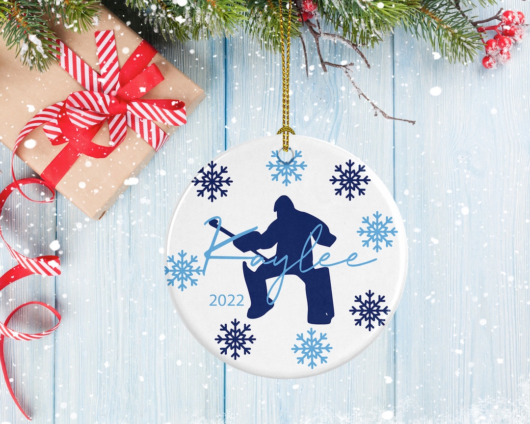 Field Hockey Goalie Ornament, Porcelain Ornament, Field Hockey Goalie