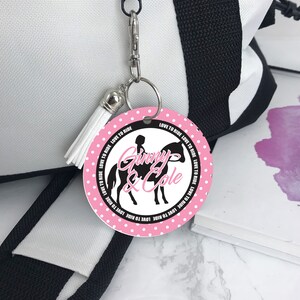 Personalized Horse Bag Tag: Equestrian Gift, Monogrammed Aluminum