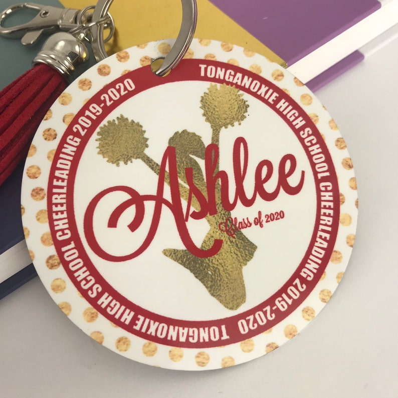 Cheerleader Poms Bag Tag Aluminum Bag Tag Cheerleading Etsy