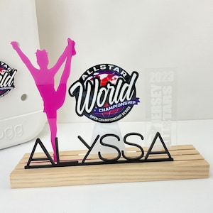 Allstar World Championship Cheerleader Grandstand, Personalized Cheerleader Gift