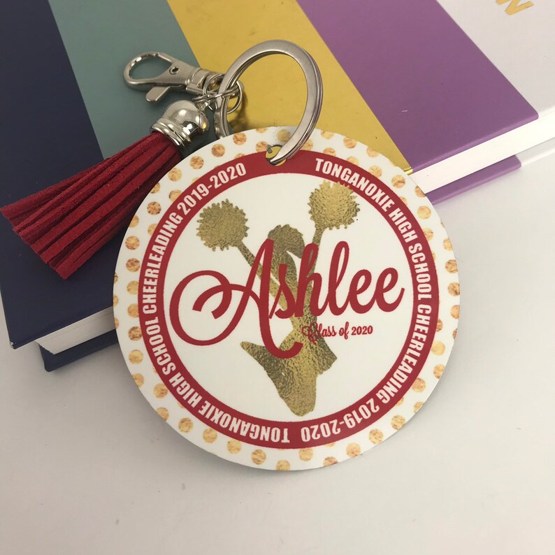 Cheerleader Poms Bag Tag Aluminum Bag Tag Cheerleading Etsy