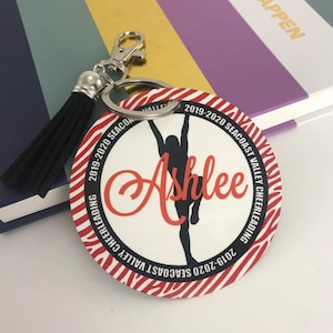 Personalized Cheerleader Bag Tag: Aluminum Flyer Gift