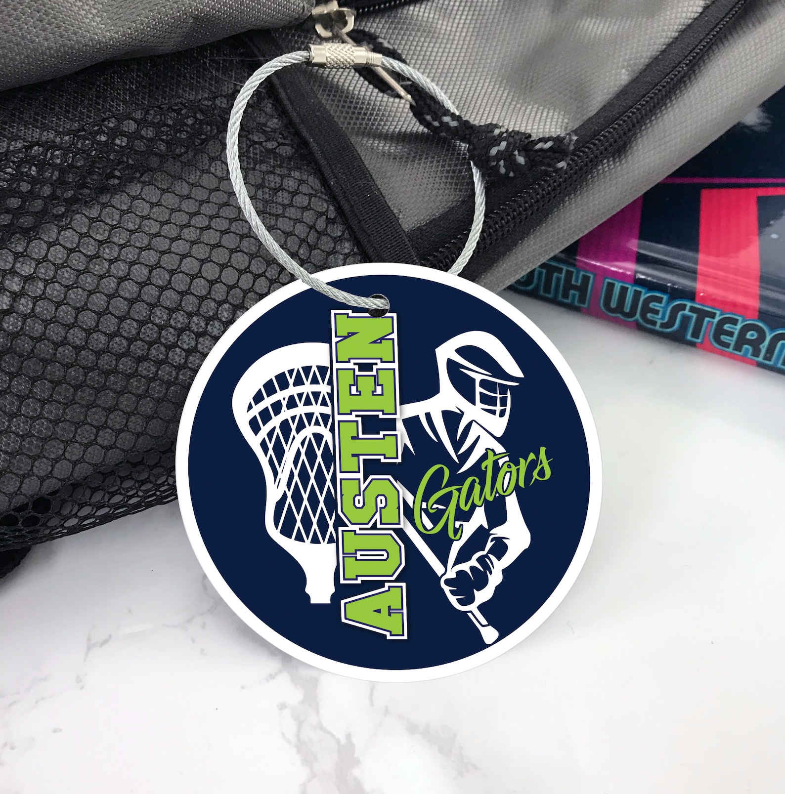 Men's Lacrosse Bag Tag Aluminum Bag Tag Lacrosse Gifts Etsy