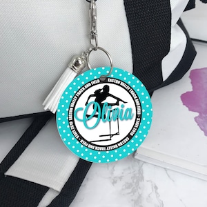 Personalized Hurdles Bag Tag: Track and Field Gift