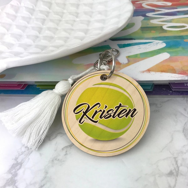 Tennis Bag Tag Etsy