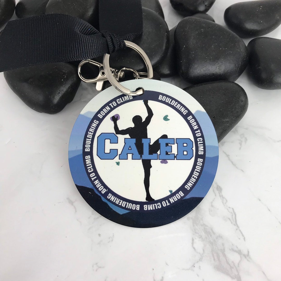 Rock Climbing Boy Bag Tag Bouldering Aluminum Tag Mountain - Etsy