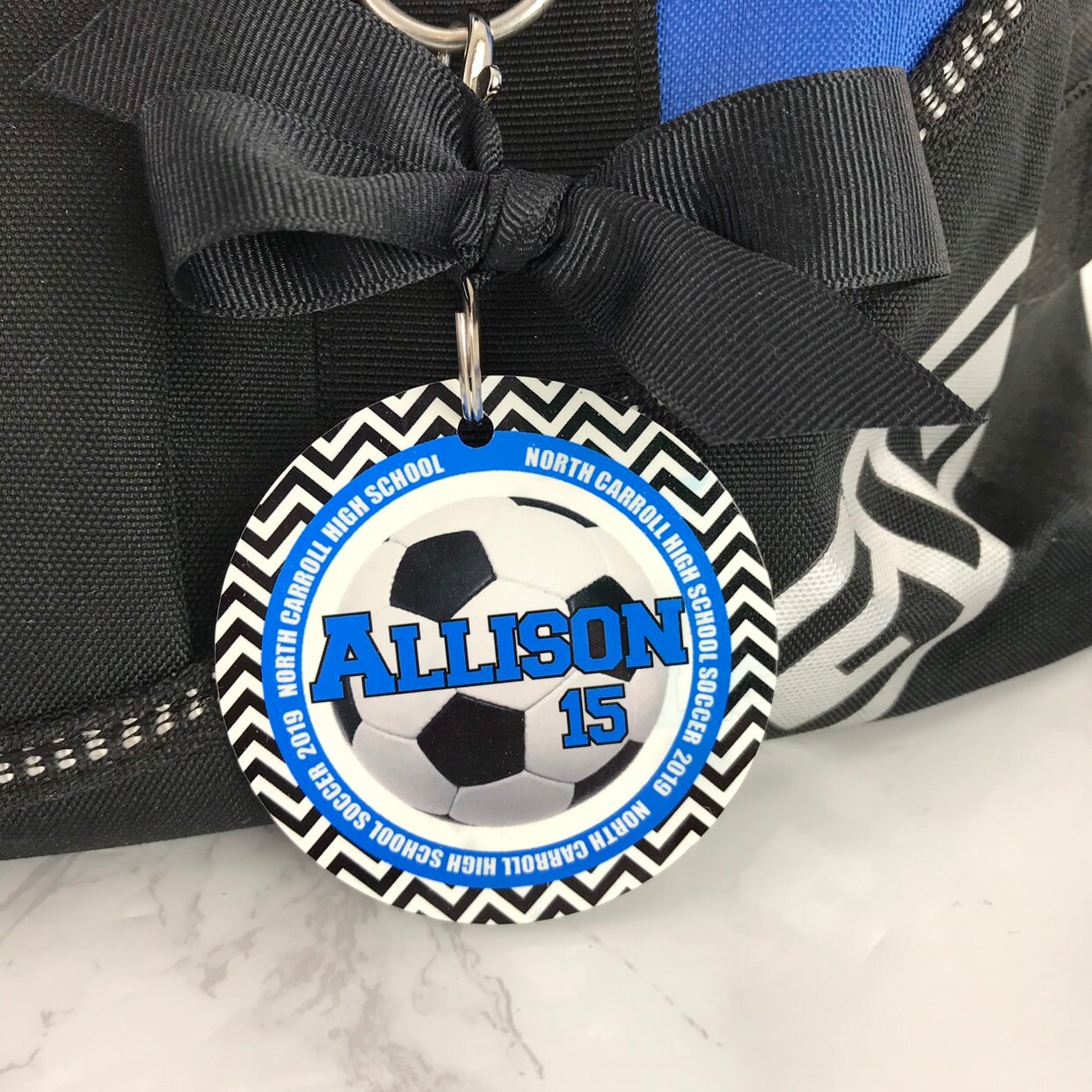 monogrammed soccer bag