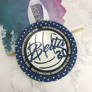 Volleyball White Ball Locker, Door, Wall Decoration, Personalized, Monogrammed