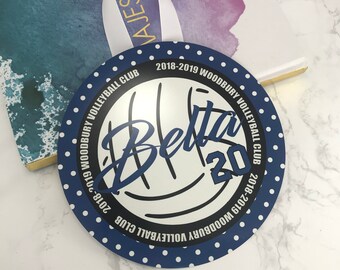 Volleyball White Ball Locker, Door, Wall Decoration, Personalized, Monogrammed