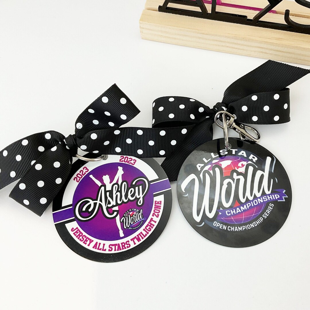 Cheerleading Allstar World Championship Bag Tag Cheerleading Etsy