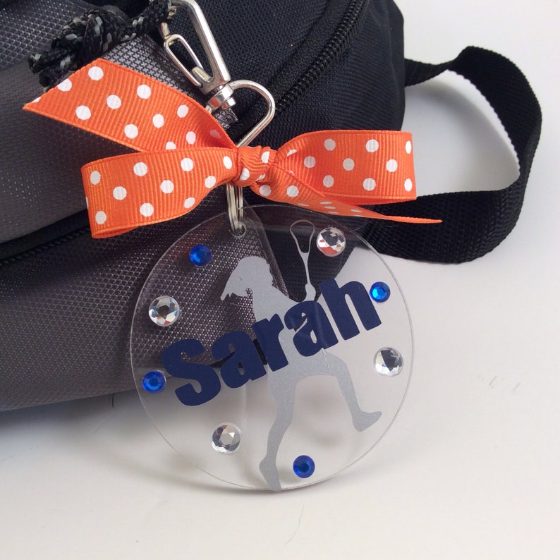 Lacrosse Girl Bag Tag Personalized Gifts for Lacrosse LAX Etsy