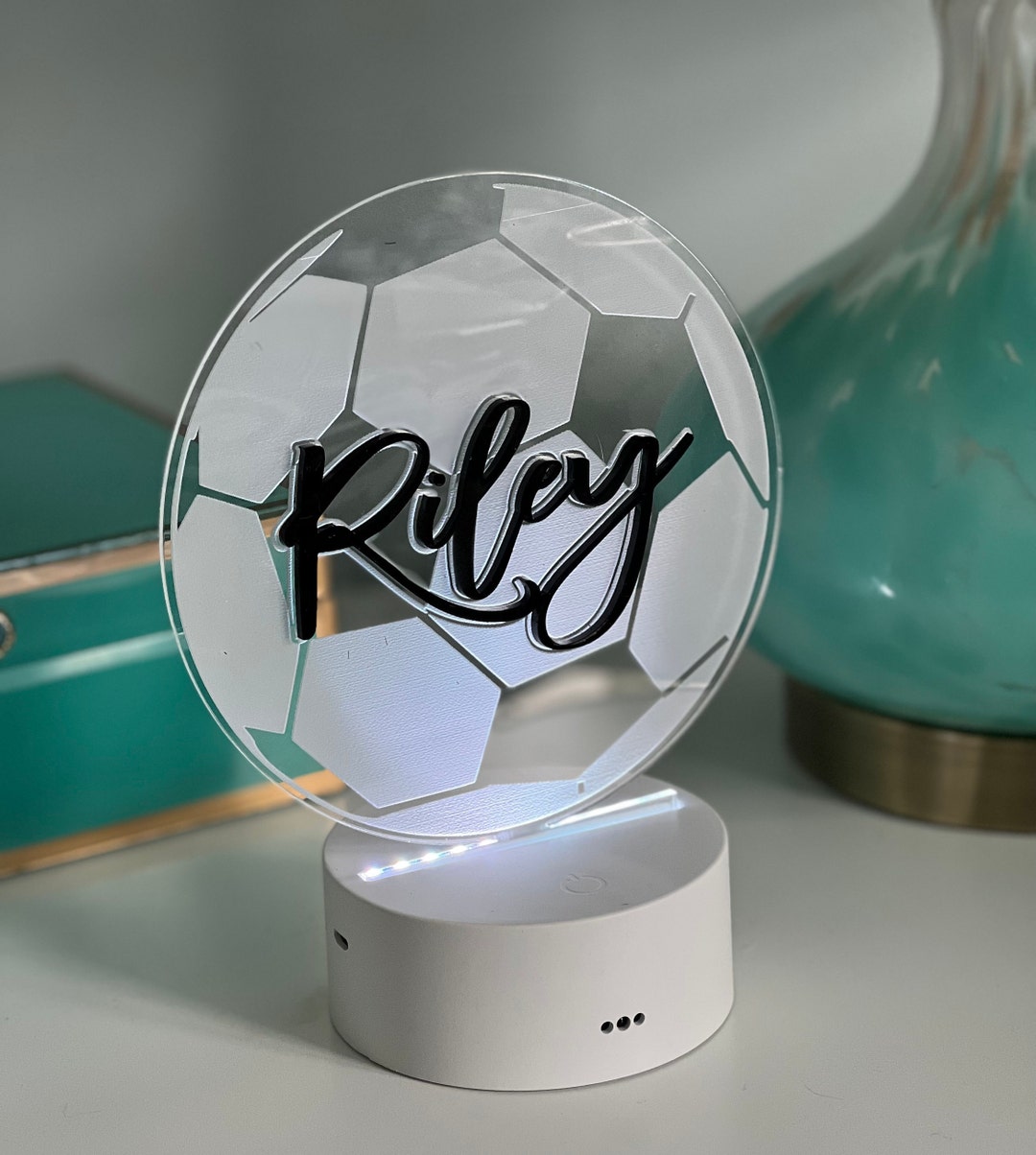 Soccer Ball LED Accent Light, Night Light, Light Can Be Set to Choice