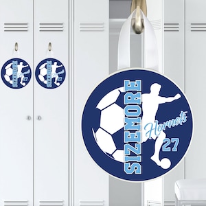Soccer Locker, Door, Wall Decoration, Mens Soccer Design, Personalized, Monogrammed