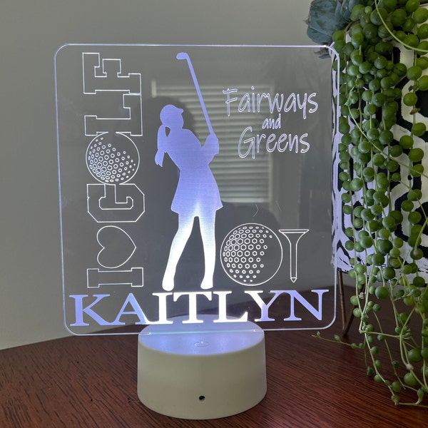 Golf Night Light Etsy