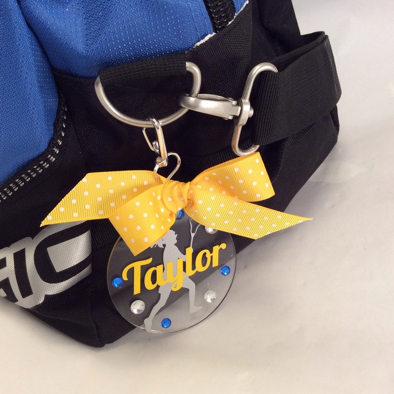 Lacrosse Girl Bag Tag Personalized Gifts for Lacrosse LAX Etsy