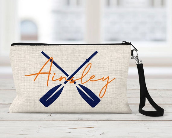Rower Oars Makeup Bag Personalized Natural Linen Zipper Pouch Makeup Bag Tech Accessory Bag Art or Journaling Pouch Etsy Canada