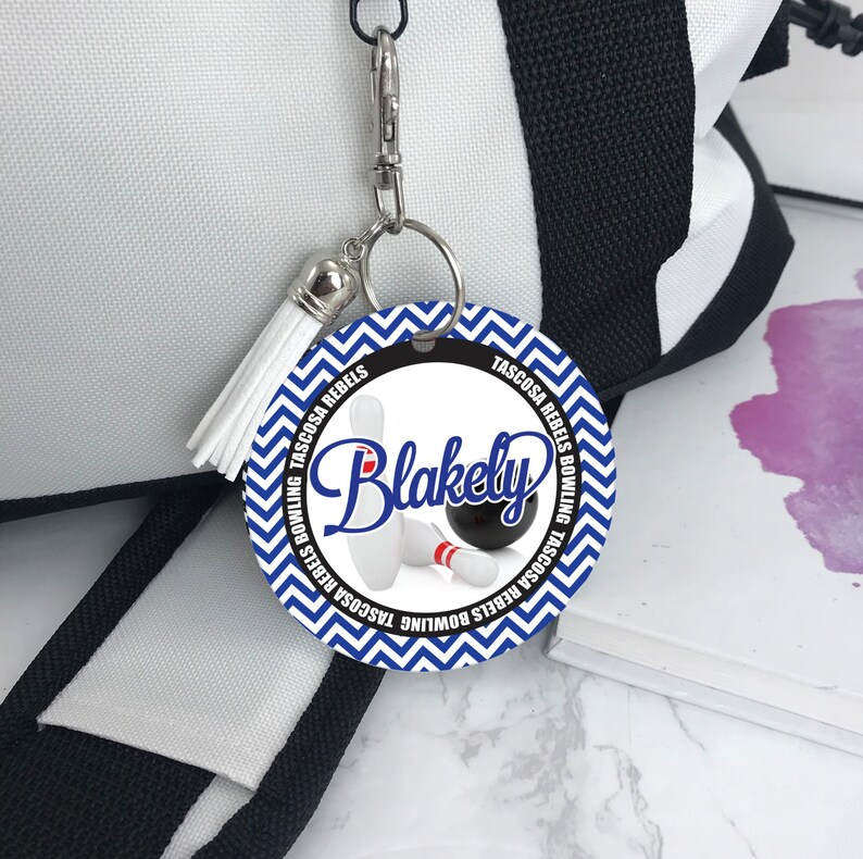 Bowling Bag Tag Aluminum Bag Tag Bowling Gifts Ladies Ball Etsy