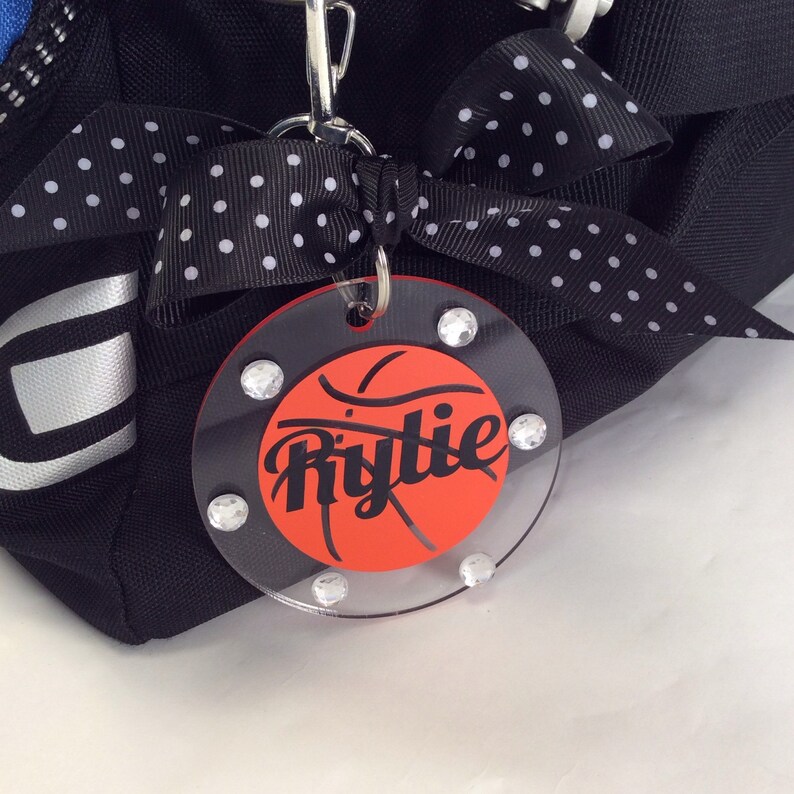 Basketball Bag Tag Personalized Gifts for Basketball Etsy