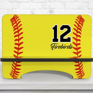 Softball Phone or Tablet Stand Personalized, Monogrammed, Gifts for Softball