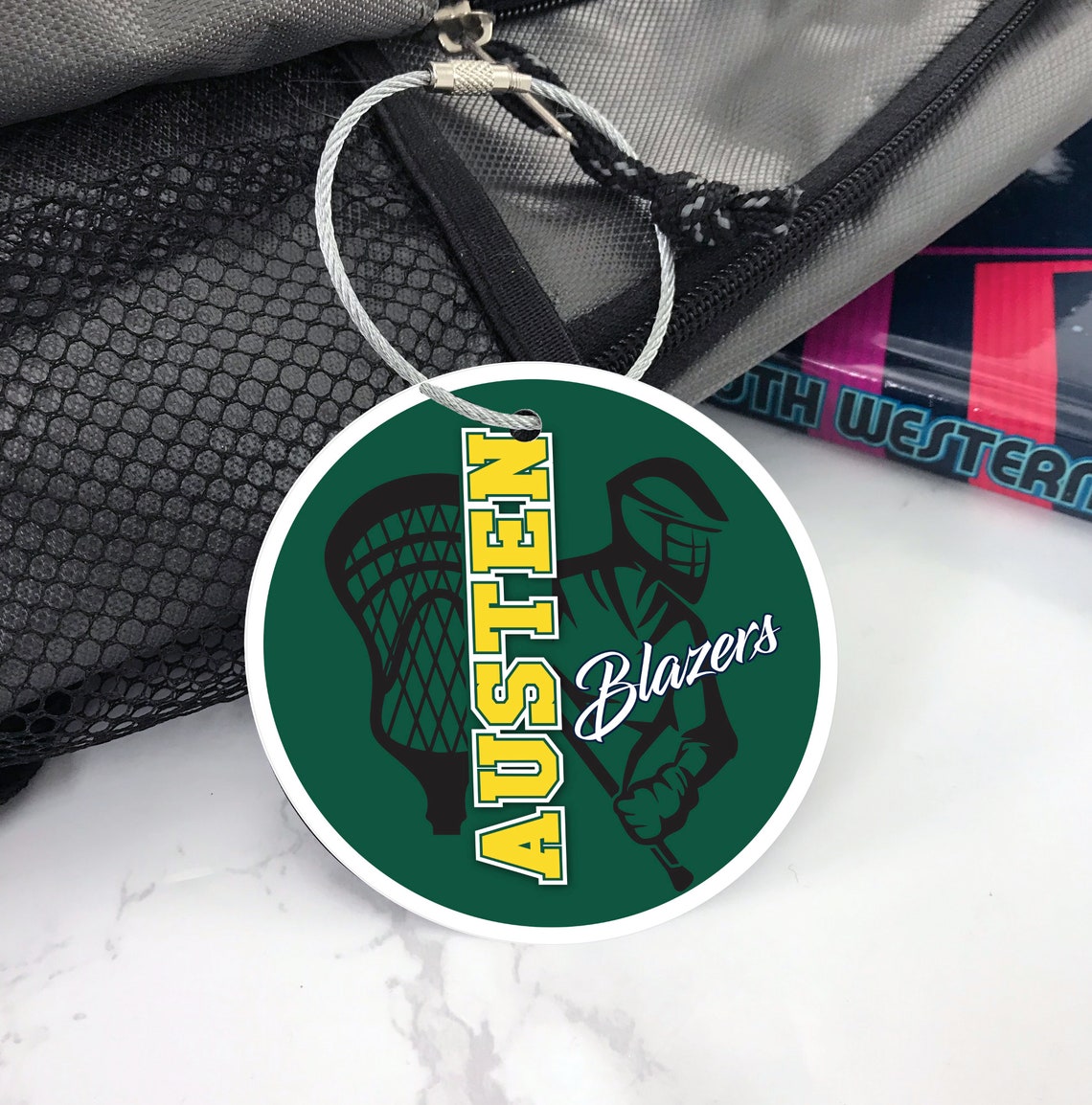 Men's Lacrosse Bag Tag Aluminum Bag Tag Lacrosse Gifts Etsy