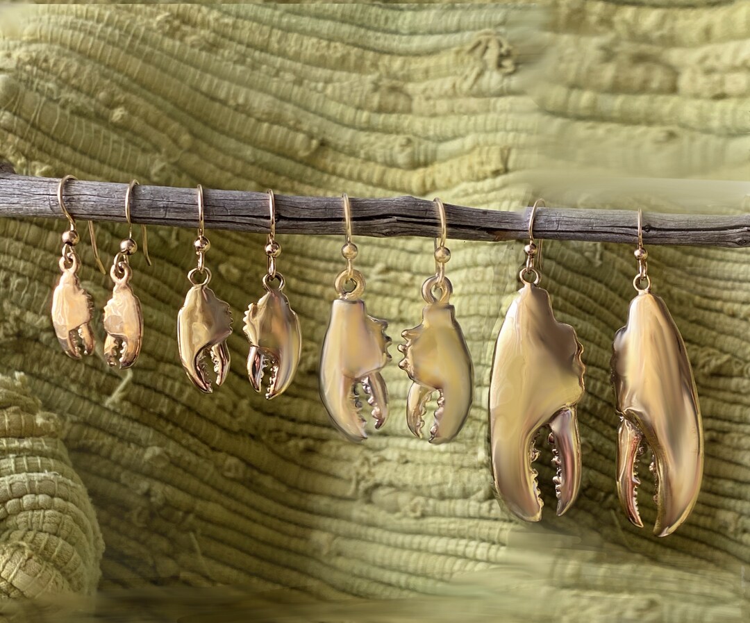Lobster Claw Earrings Etsy