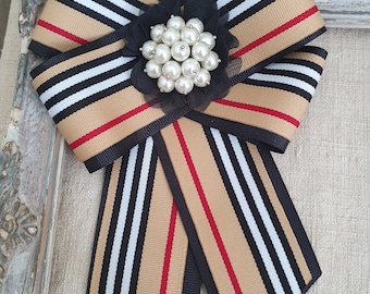 Tan Rhinestone Bow Tan Rhinestone Bow