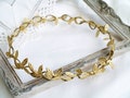 Gold Laurel Wreath | Leaf Crown | Greek Roman Headpiece for Toga Party or Cosplay, Mens | Women's Halo Crown product logo