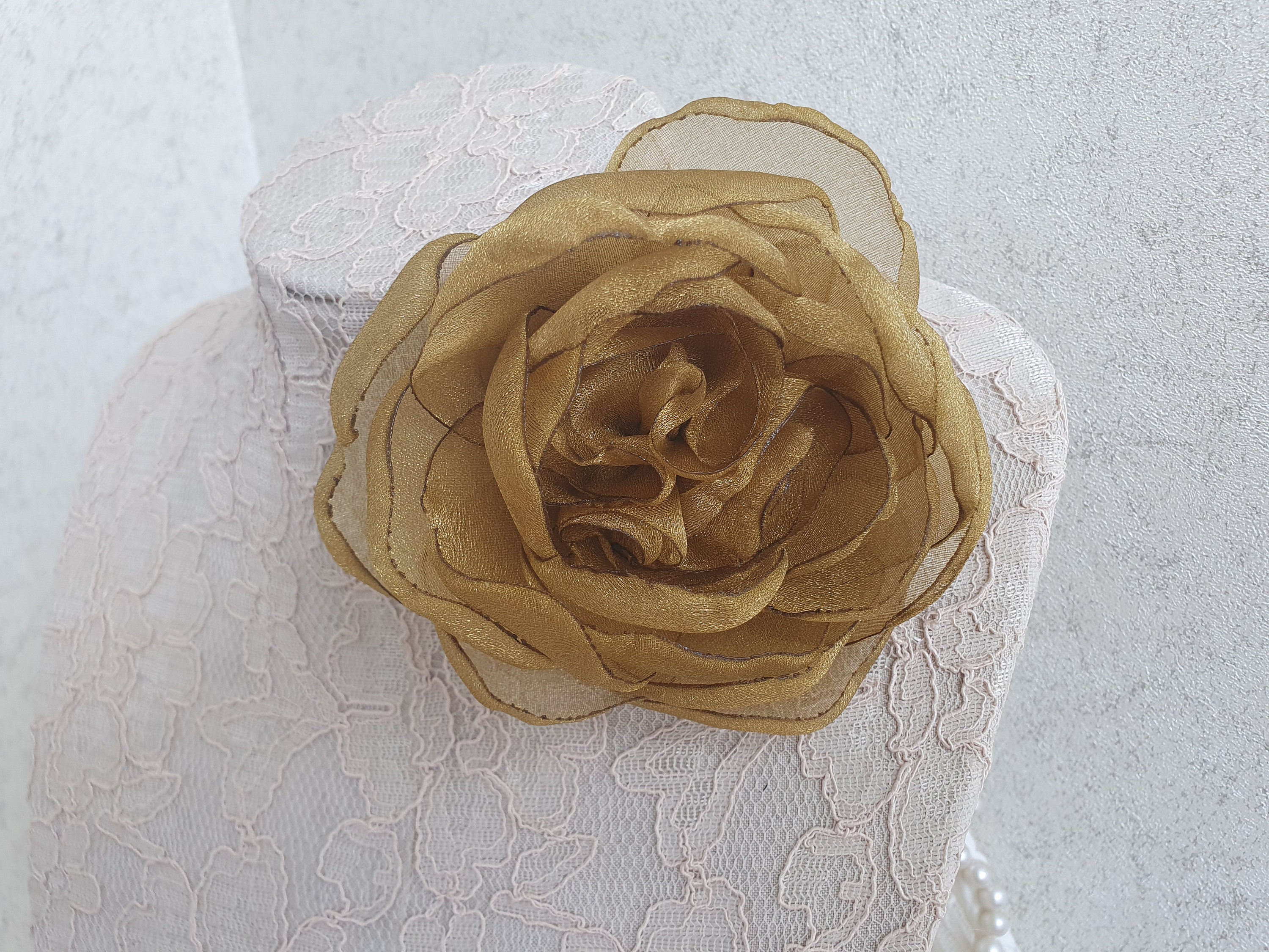 Ferial Organza Embroidery Gold, Very Lightweight Organza Fabric, Home  Decor Fabric