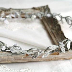 Silver leaf crown, Laurel Greece headband, simple bridal crown, greek goddess crown, Adults HALO, mens crown, Silver Circlet, Bestseller