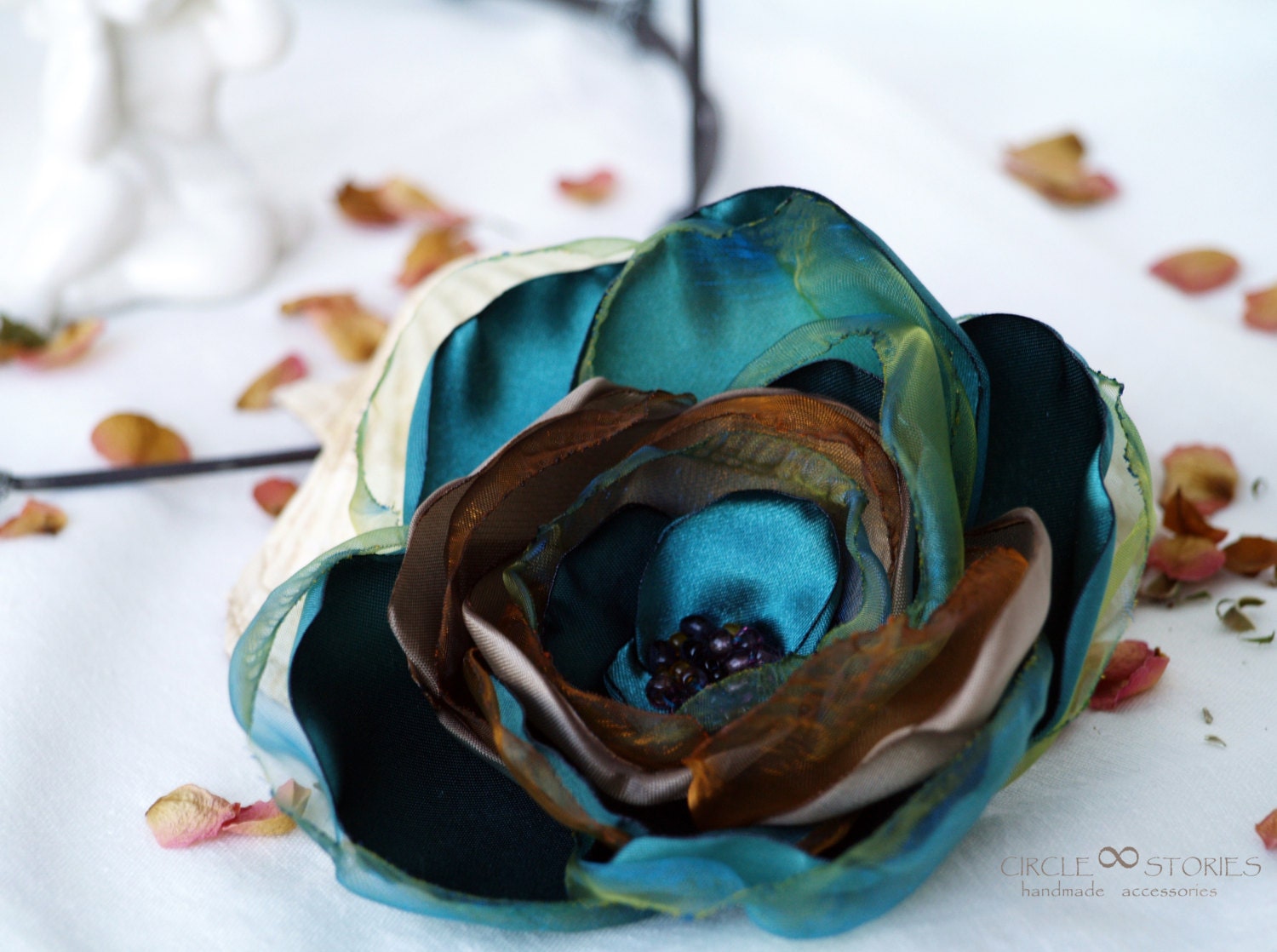 fabric flower pins