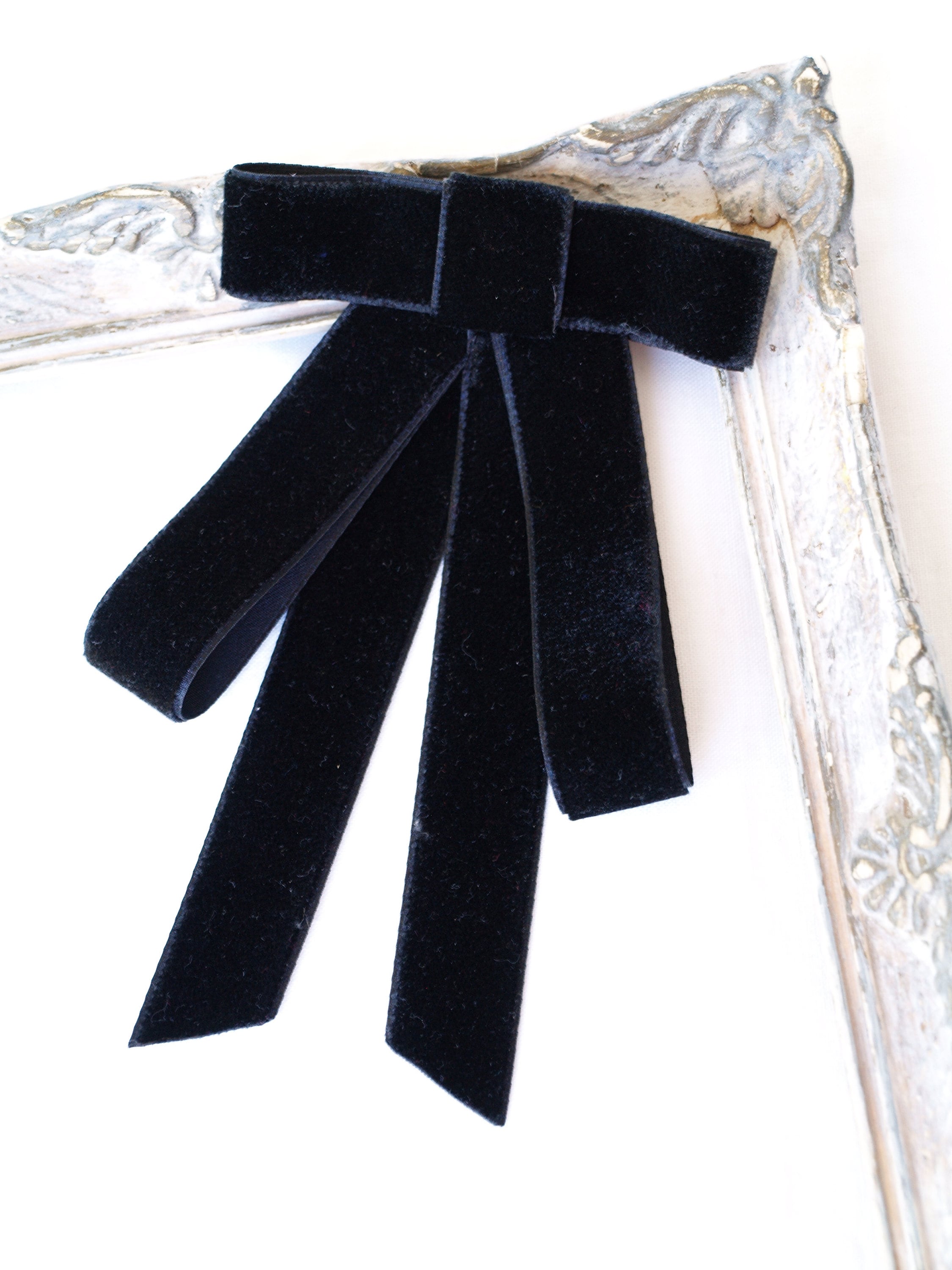Black Bow Brooch Velvet Bow Tie for Women Black Bow Brooch -  Sweden
